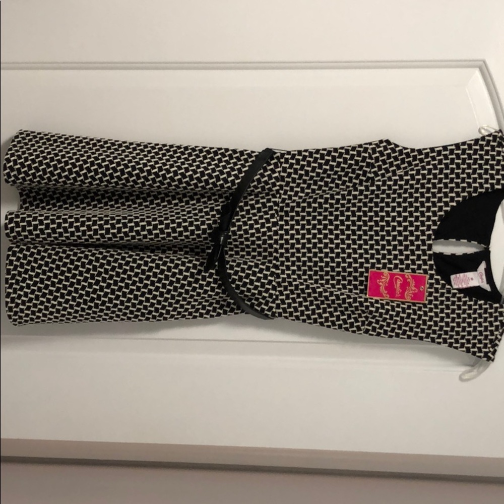Candies’ black and white dress